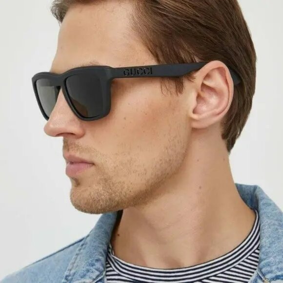 Gucci GG1571S 003 BRAND NEW Sunglasses Light Blue Green Unisex Square - Picture 11 of 12